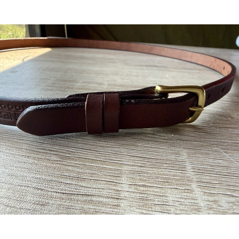 Tanner Goods Genuine Leather Brown Dress Belt 42”